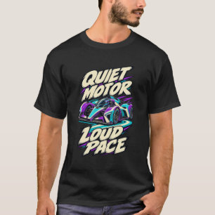 Camiseta Sprint Eléctrico Motor Silencioso Ritmo Fuerte