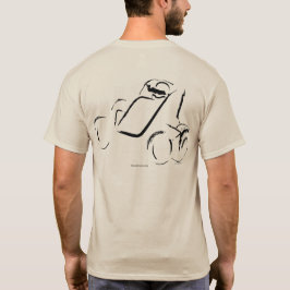 Camiseta Sprintcar 01 Negro sobre Arena Atrás