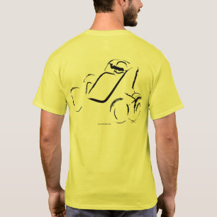 Camiseta Sprintcar 01 Negro sobre Fondo Amarillo