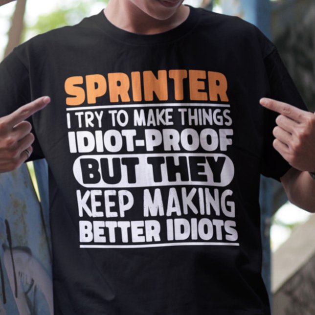 Camiseta Sprinter Intento Hacer Que Las Cosas Funny Citen S (Subido por el creador)