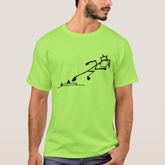 Camiseta Sprinter Stickman Track and Field (Anverso)