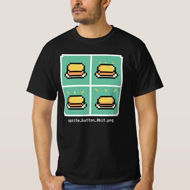 Camiseta sprite_button_8bit.png T-Shirt (Anverso)