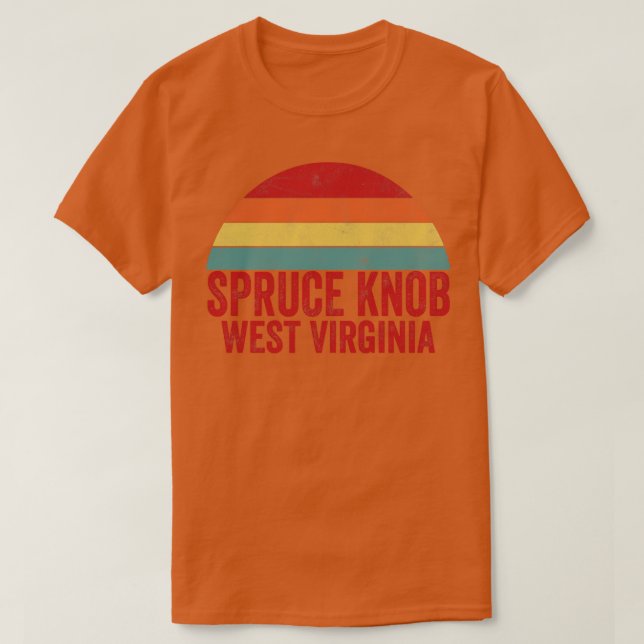 Camiseta Spruce Knob Virginia Occidental (Diseño del anverso)