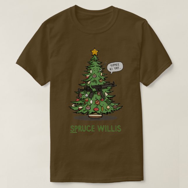 Camiseta Spruce Willis Gift Halloween Day Acción de Gracias (Diseño del anverso)