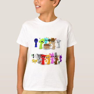 Camiseta Sprunki Sprunky Simon Oren Funbot Pinki Wend in 3D