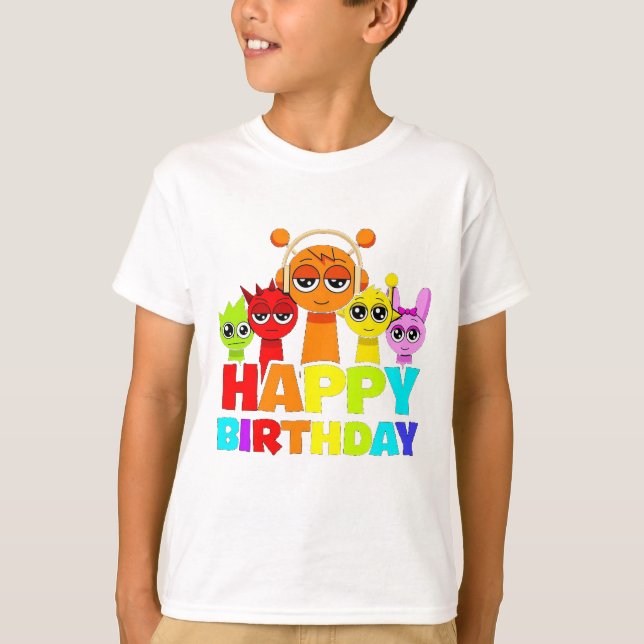Camiseta Sprunky - Happy Birthday! - Simon Oren Pinki (Anverso)