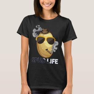 Camiseta Spud Life Hipster Potato Vegano Vegetariano