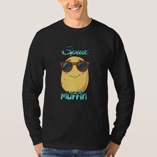 Camiseta Spud Muffin, Divertida Pun de Papa (Anverso)