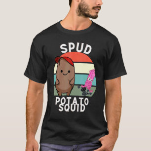 Camiseta Spud Potato Y Squid Manteniéndose Unidos
