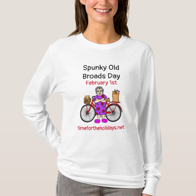 Camiseta Spunky Old Broads Day | 1 de febrero (Anverso)