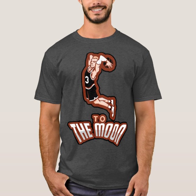 Camiseta Spurs Basketball to the moon (Anverso)
