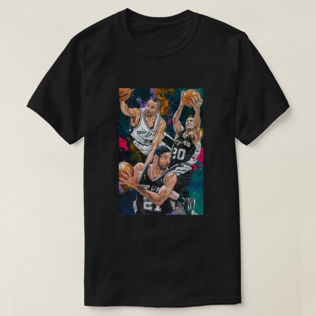 Camiseta Spurs big 3 (Diseño del anverso)