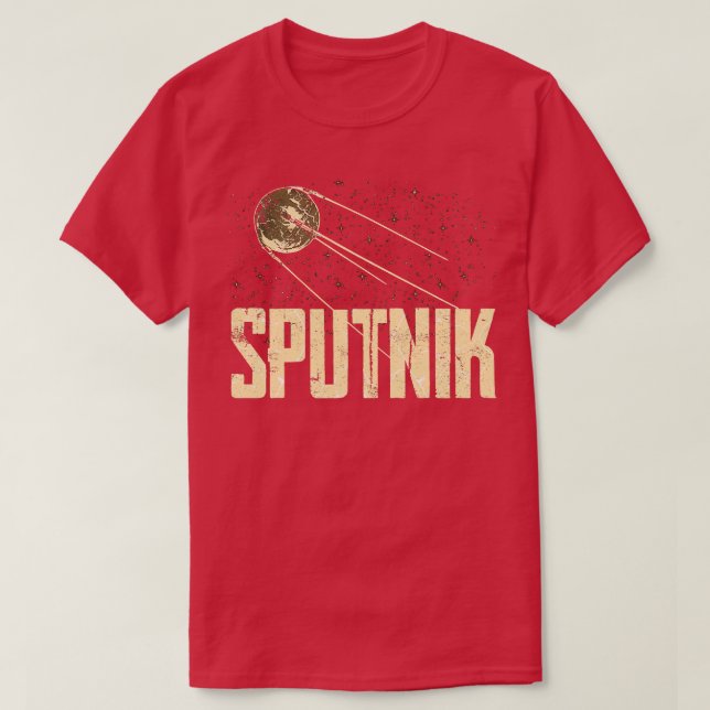 Camiseta Sputnik 1 Unión Soviética 1957 12 (Diseño del anverso)
