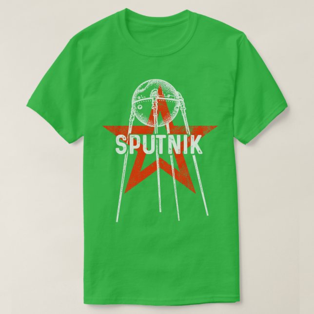 Camiseta Sputnik 1 Unión Soviética 1957 14 (Diseño del anverso)