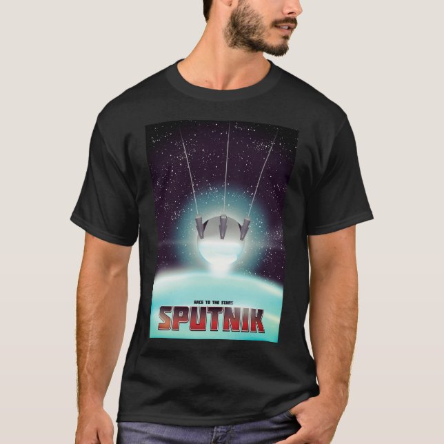 Camiseta Sputnik "carrera a las estrellas" (Anverso)