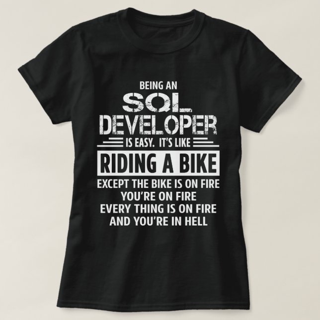 Camiseta SQL Developer (Diseño del anverso)