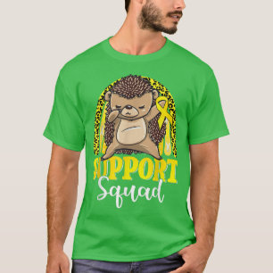 Camiseta Squad de apoyo Dabbing Hedgehog Niñez arco iris C