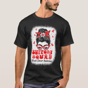 Camiseta Squad de Apoyo Moño Desordenado Mariposa Cinta Roj