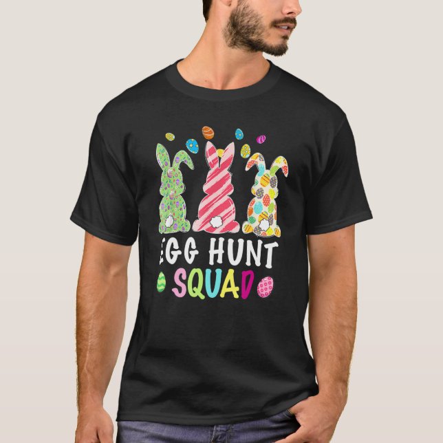 Camiseta Squad Leopard Easter Bunny Rabbit Mujeres (Anverso)