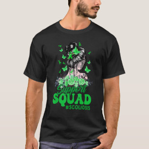 Camiseta Squad Messy Bun Butterfly Green Ribbon Sco