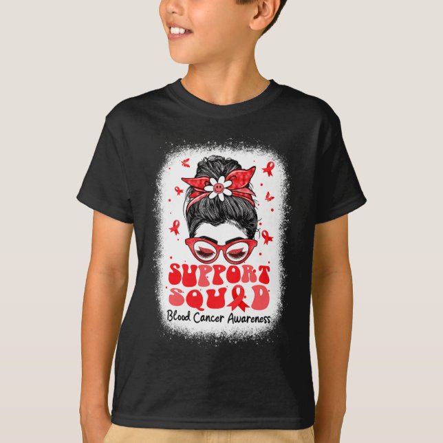 Camiseta Squad Messy Bun mariposa Mariposa Cinta roja (Anverso)
