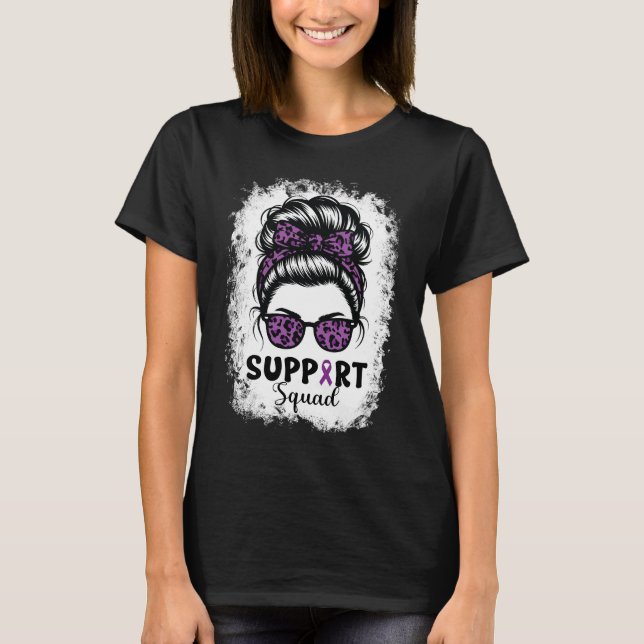 Camiseta Squad Messy Bun Purple Warrior (Anverso)