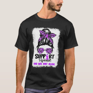 Camiseta Squad Messy Bun Purple Warrior Alzheimer A