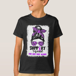 Camiseta Squad Messy Bun Purple Warrior Alzheimer A