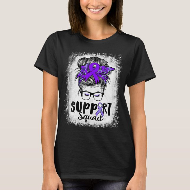 Camiseta Squad Messy Bun Purple Warrioror Epilepsy A (Anverso)