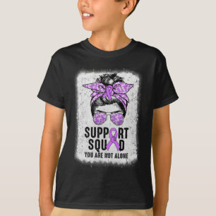 Camiseta Squad Messy Bun Warrior Purple Epilepsy Aw