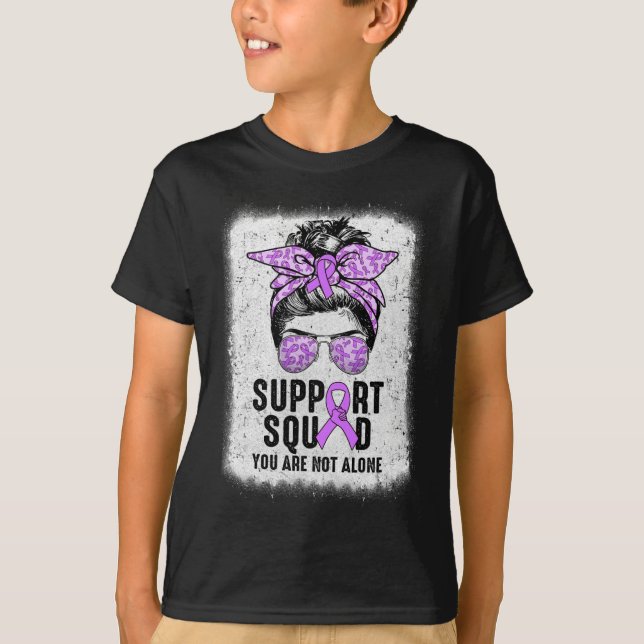 Camiseta Squad Messy Bun Warrior Purple Epilepsy Aw (Anverso)