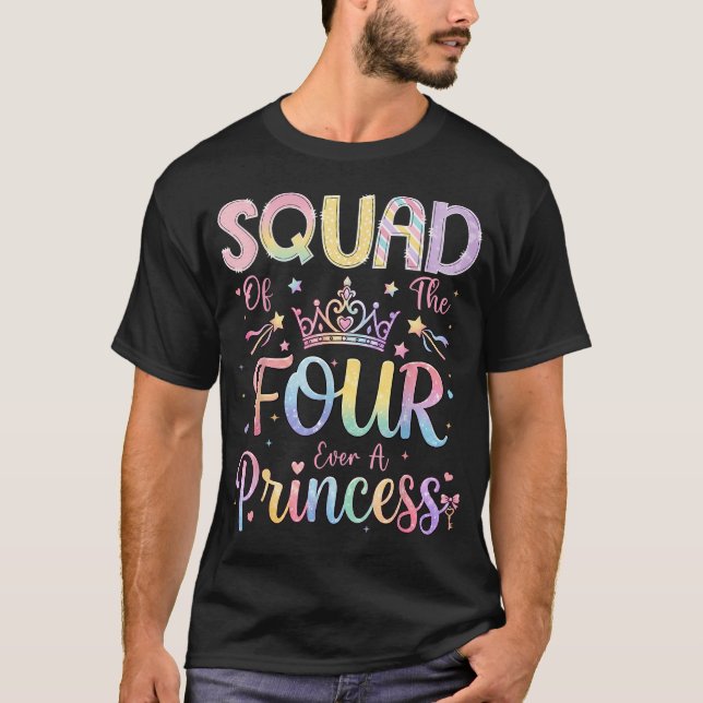 Camiseta Squad Of The Four Siempre Una Princesa Cumpleaños  (Anverso)