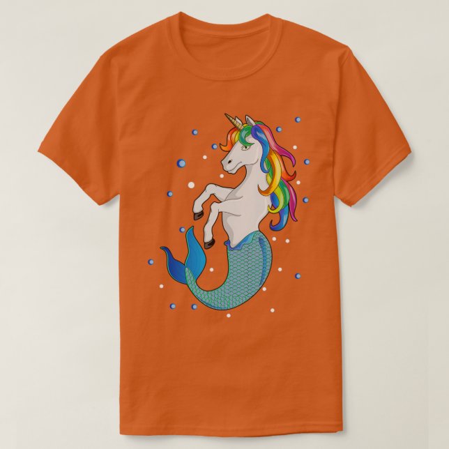 Camiseta Squad Rainbow Mermaid Unicorn Gift Cute Mermicorn  (Diseño del anverso)