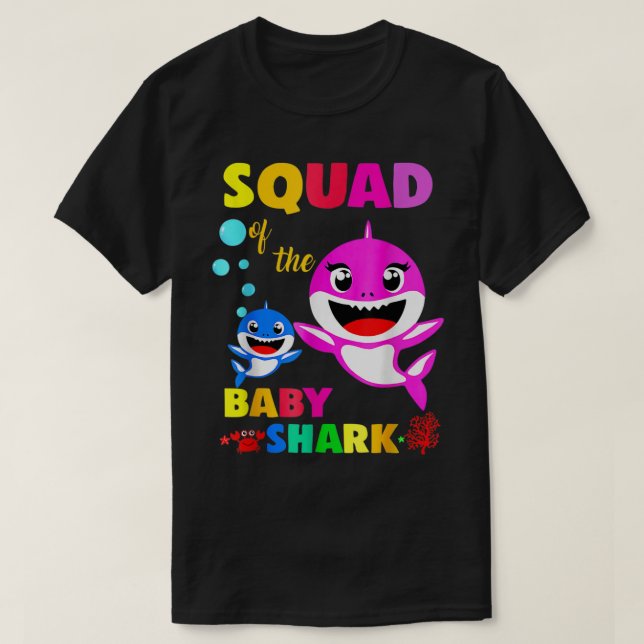 Camiseta Squad Shark Squad Shark Family Mother's Day  (Diseño del anverso)