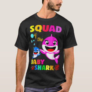 Camiseta Squad Shark Squad Shark Family Mother's Day