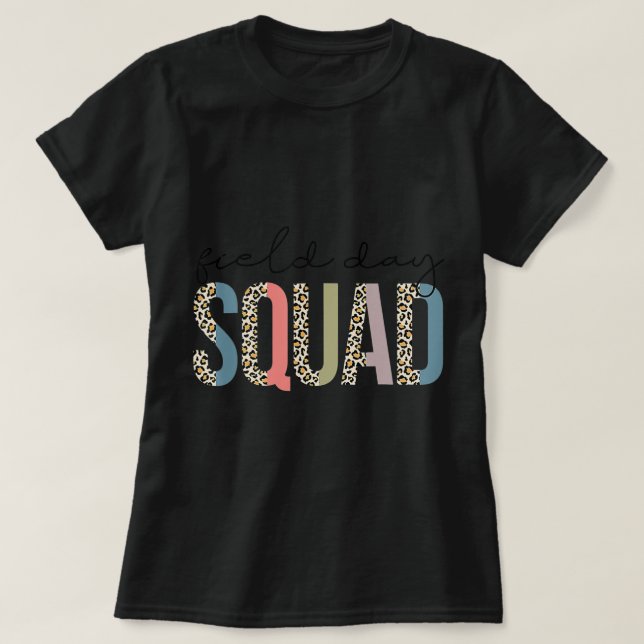 Camiseta Squad Teacher Student First Last Day Of School Fie (Diseño del anverso)
