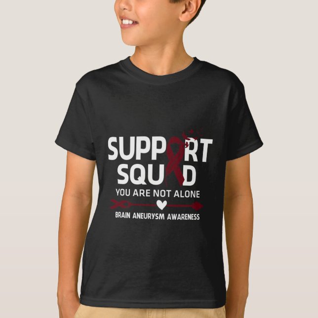 Camiseta Squad Warrior Brain Aneurysm Awareness Fea (Anverso)