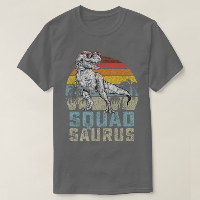 Camiseta Squadsaurus T Re Dinosaur Squad Saurus Family Matc (Diseño del anverso)