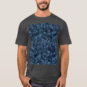 Camiseta Squamous Scala Pattern In Midnight Blue