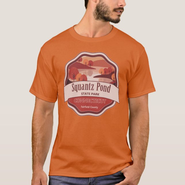 Camiseta Squantz Pond State Park Fairfield County Connectic (Anverso)