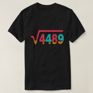 Camiseta Square Root 4489 Ice Cream Meme Math Shirt