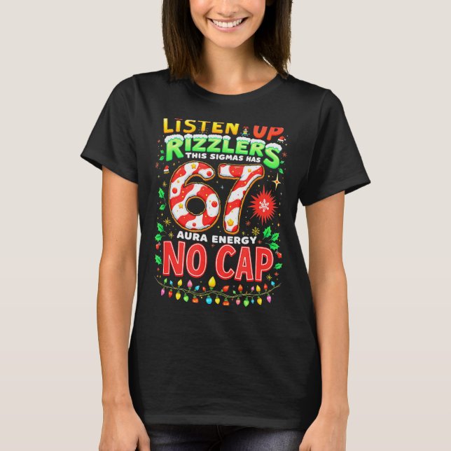 Camiseta Square Root 4489 Six Seven Christmas Funny 67 Meme (Anverso)