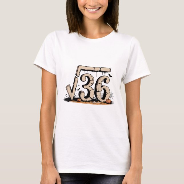 Camiseta Square Root 67 Meme 6 7 Gen Alpha Halloween Six Se (Anverso)
