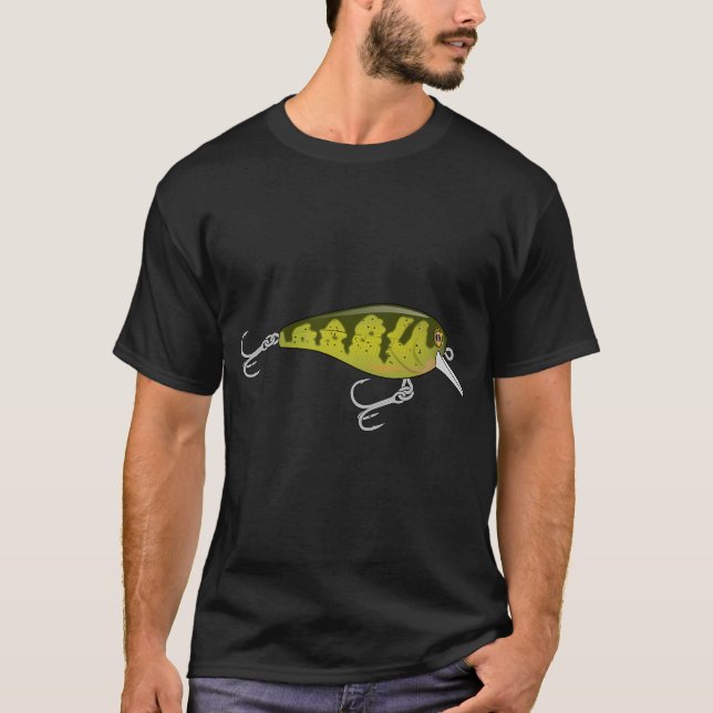 Camiseta SQUAREBULL Crankbait - Perca Amarilla (Anverso)