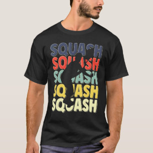 Camiseta Squash de silueta de texto retro de Guay
