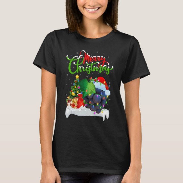 Camiseta Squash Fruit Xmas Decoraciones Santa Squash Chris (Anverso)