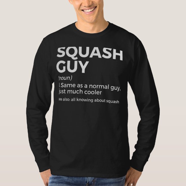Camiseta Squash Guy Definition Squash Player (Anverso)
