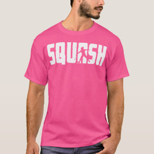 Camiseta Squash Player Coach Racquet Ball Sport Fan Silhoue