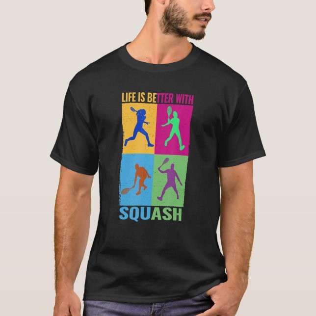 Camiseta Squash Player on the Field con Squash (Anverso)