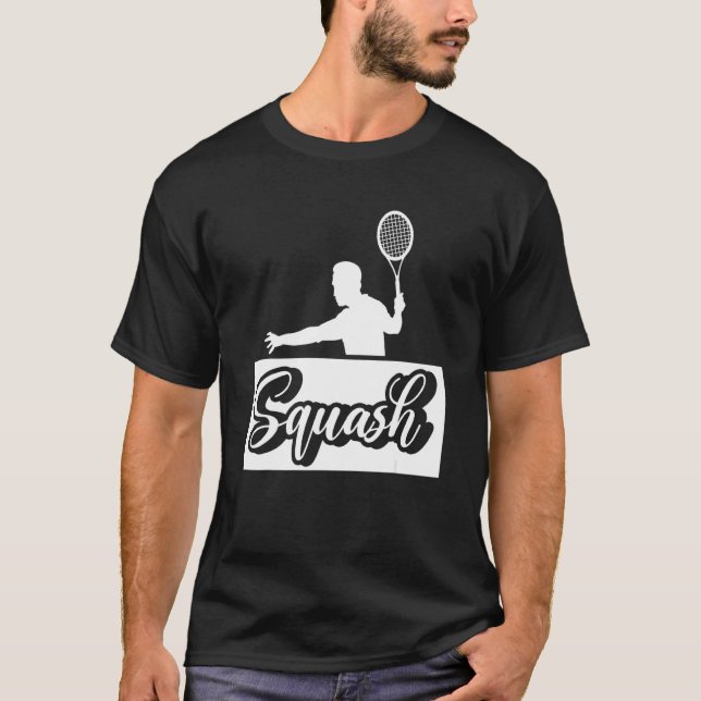 Camiseta Squash Player Racket Spor Cubierta (Anverso)
